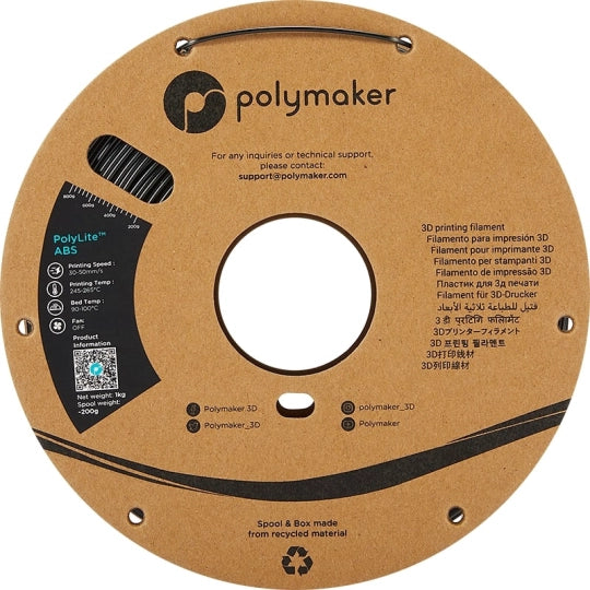 POLYLITE - Filament Noir ABS - 1.75MM - 1KG