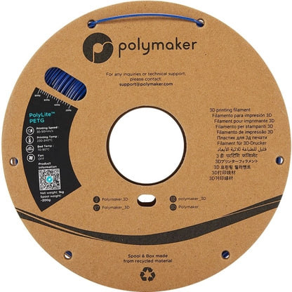 Polymaker - PolyLite PETG Bleu - 1.75MM - 1 KG