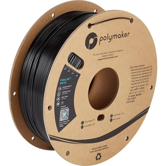 Polymaker - PolyLite PETG Noir - 1.75MM - 1 KG