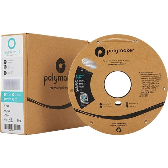 Polymaker - PolyLite PETG Transparent - 1.75MM - 1 KG