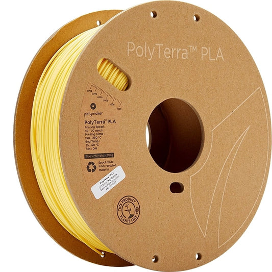 POLYTERRA- Filament Jaune Banane PLA - 1.75MM - 1KG