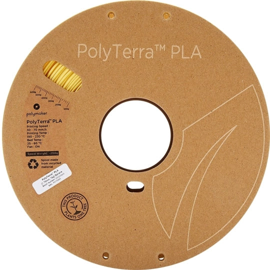 POLYTERRA- Filament Jaune Banane PLA - 1.75MM - 1KG