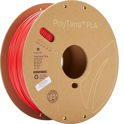 POLYTERRA- Filament Rouge Lave  PLA - 1.75MM - 1KG