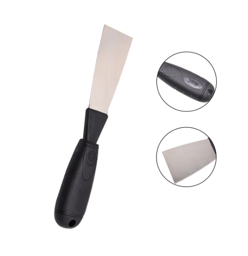 Spatule en Acier Inoxydable avec Manche en Plastique 38 mm